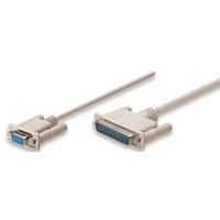 CABLE NULL,MANHATTAN,314770, MODEM DB9H-DB25M 1.8M, MOL CABLE NULL,MANHATTAN,314770, MODEM DB9H-DB25M 1.8M, MOL